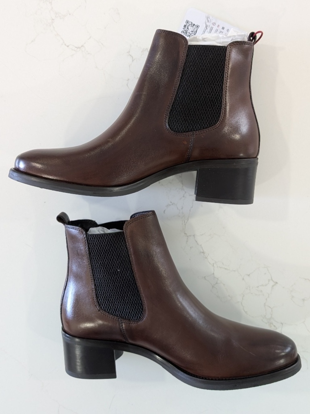 Pajar Berlin Brown Leather Chelsea Boots Women's 9 EU 40 Lug Sole Waterproof